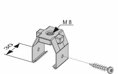 Установочный элемент TECEprofil M8 фото 2